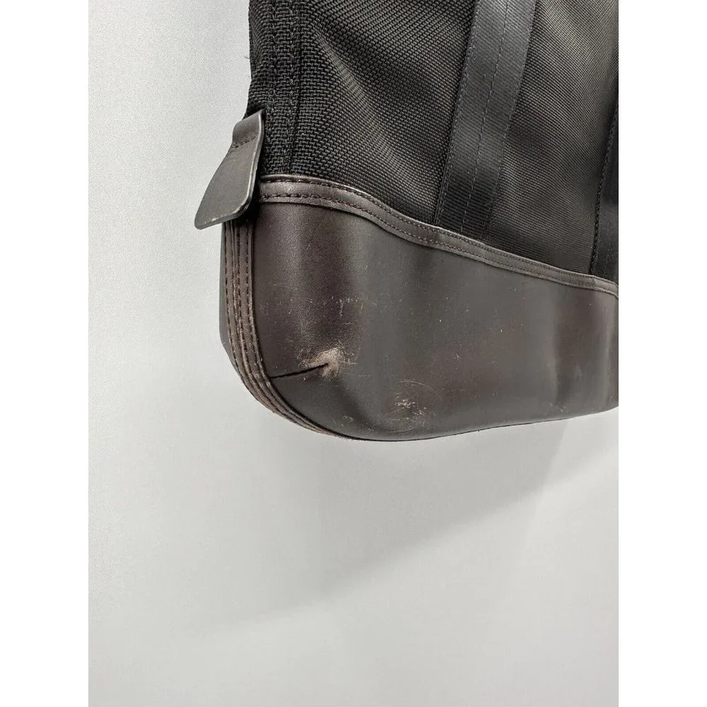 TUMI ALPHA BRAVO Beaufort Ballistic Nylon & Leather Hand Travel Bag 15”x16.5”